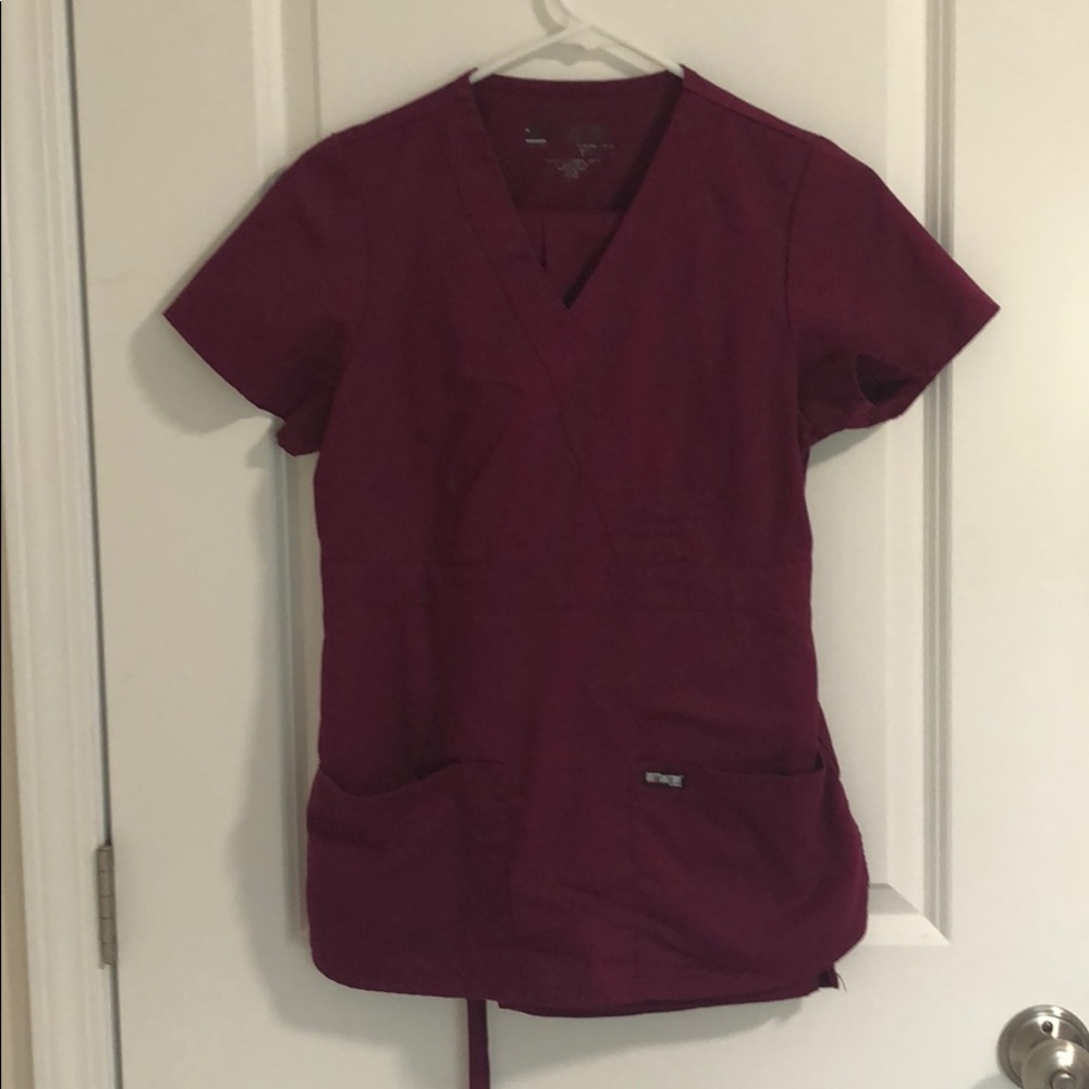 Burgundy Grey’s Anatomy scrub set